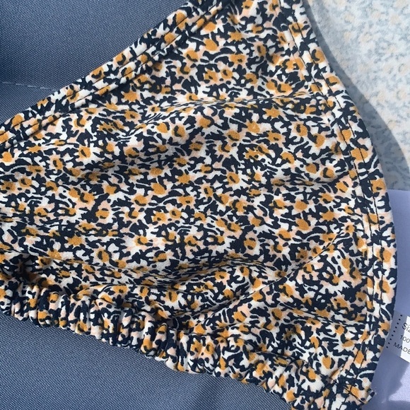 Blue and Yellow Floral String Bikini - Picture 8 of 8